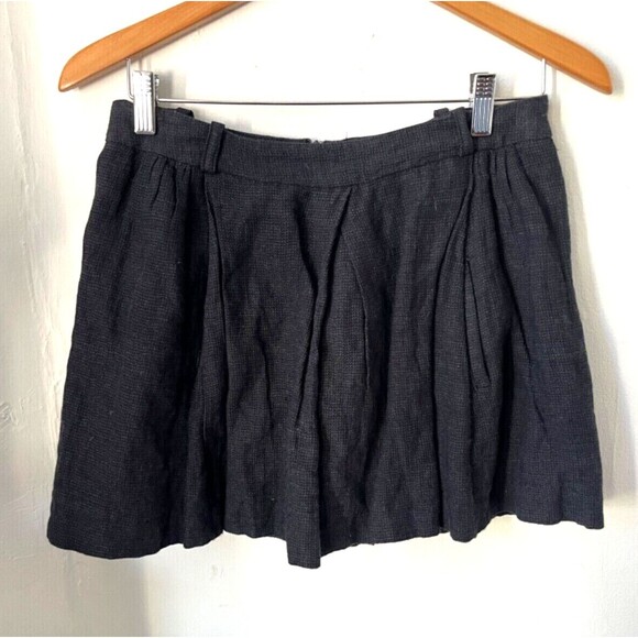 Woman's MAJE Black Cotton Blend Mini Skirt Size Small - Picture 1 of 3